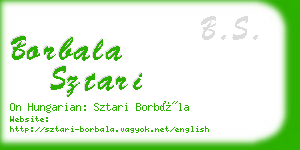 borbala sztari business card